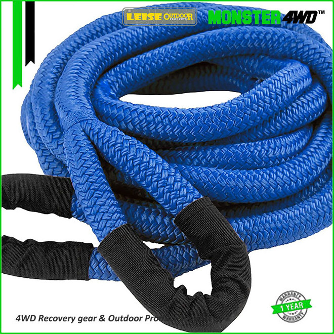 Monster4WD 1/2-2 inch Custom Tow Strap kinetic recovery rope for towing cars Tow Strap Car