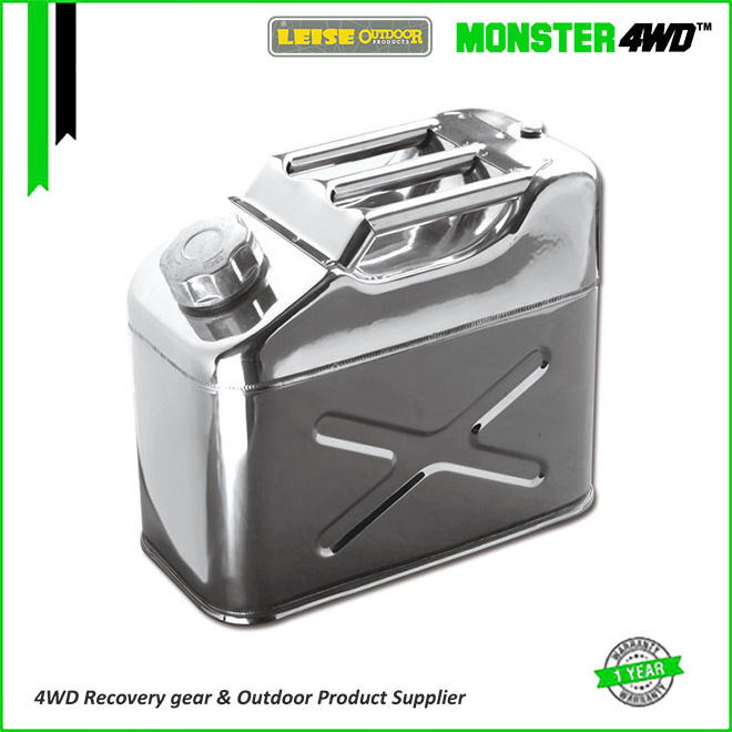 Monster4WD Heavy Duty 20L Stainless Steel Jerry Can