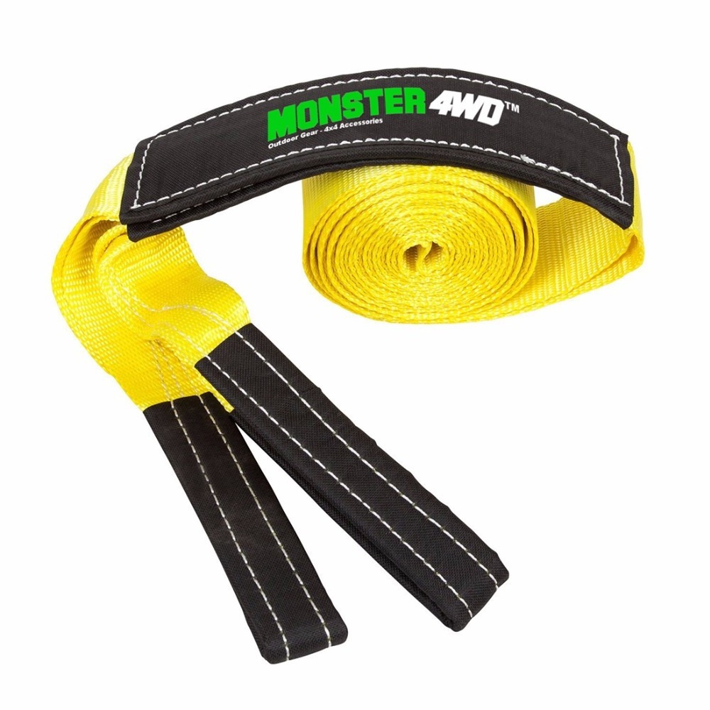 MONSTER4WD Tow Strap recovery towing rope with high quality for 4x4 offroad car truck