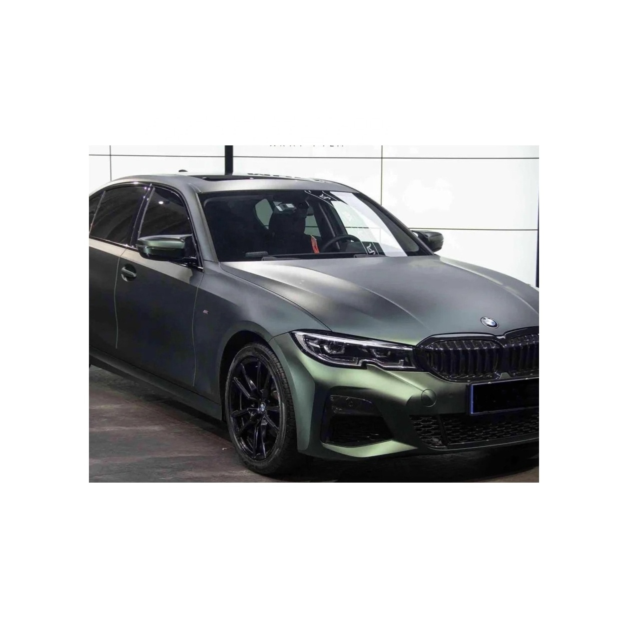 Wholesale Factory Ultra-Matte Emerald Green car wrap PVC PET 5*59FT car wrapping