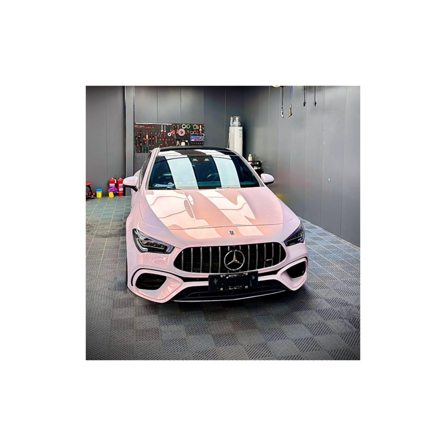 joyous pink glossy PET car vinyl wrap PVC PET 5*59FT car vinyl wrap film