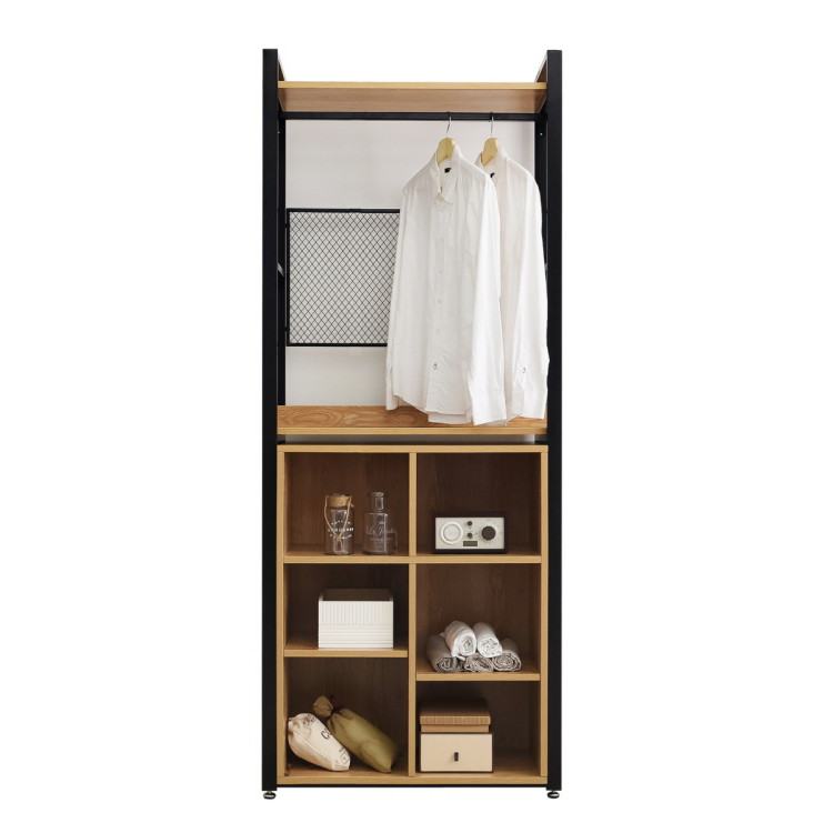 Modern Design Storage Bedroom Furniture industrial style Wardrobe iron metal open Closet Cloth Clothes closet almirah armoire