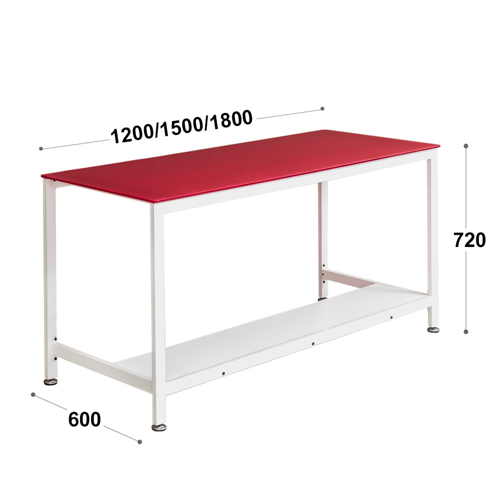 New Design Computer Desk-Tempered Glass Laptop PC Table Workstation Home Office Furniture with metal leg