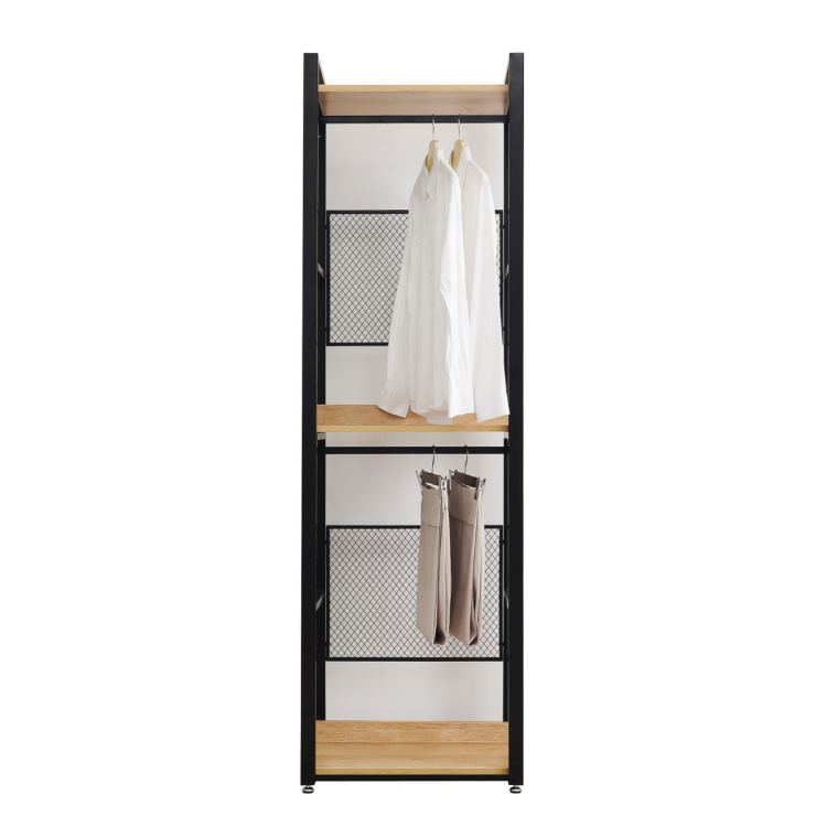 Modern Design Storage Bedroom Furniture industrial style Wardrobe iron metal open Closet Cloth Clothes closet almirah armoire