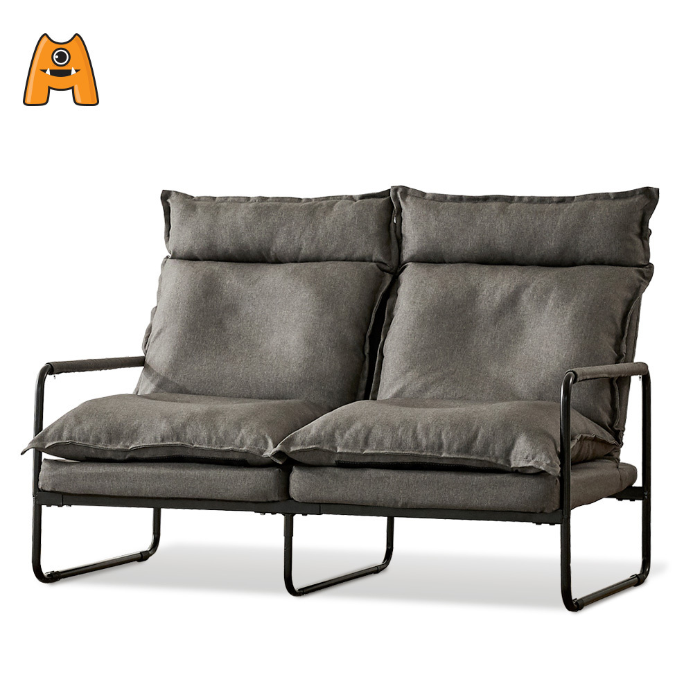 Modern Korean Style Sofa adjustable reclining angles modular fabric sofa double seat chair folding for Living Room furniture