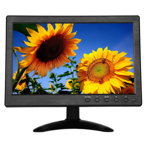 Stand alone 10.1 Inch CCTV security camera monitor 10 inch widescreen IPS display led monitor with VGA HDMIed BNC AV USB Speaker