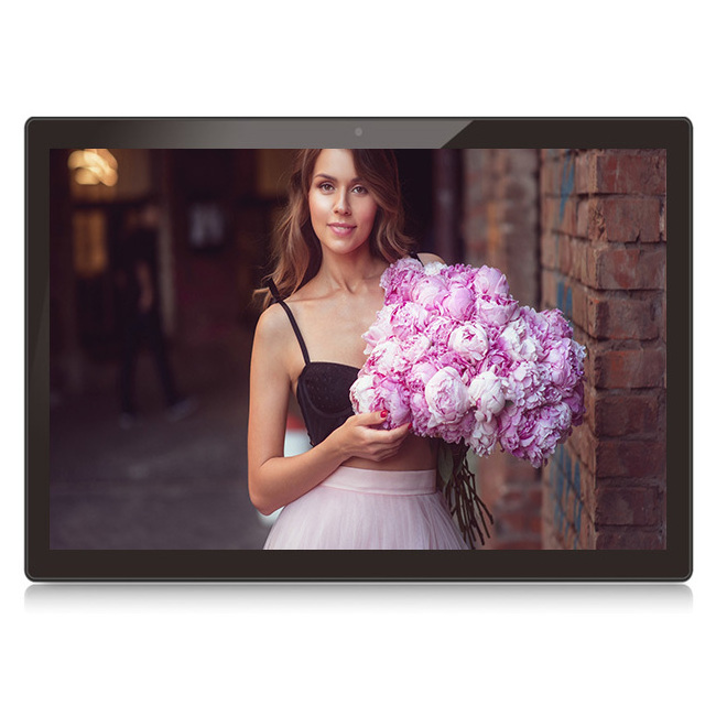 Wall mounted 27 inch FHD 1080P IPS screen LED advertising display 27 inch widescreen digital signage advertising player