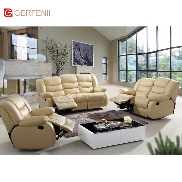 china lazy boy sofa set furniture living room leather functional sofa set 3 2 1 seat single reclining sofas set