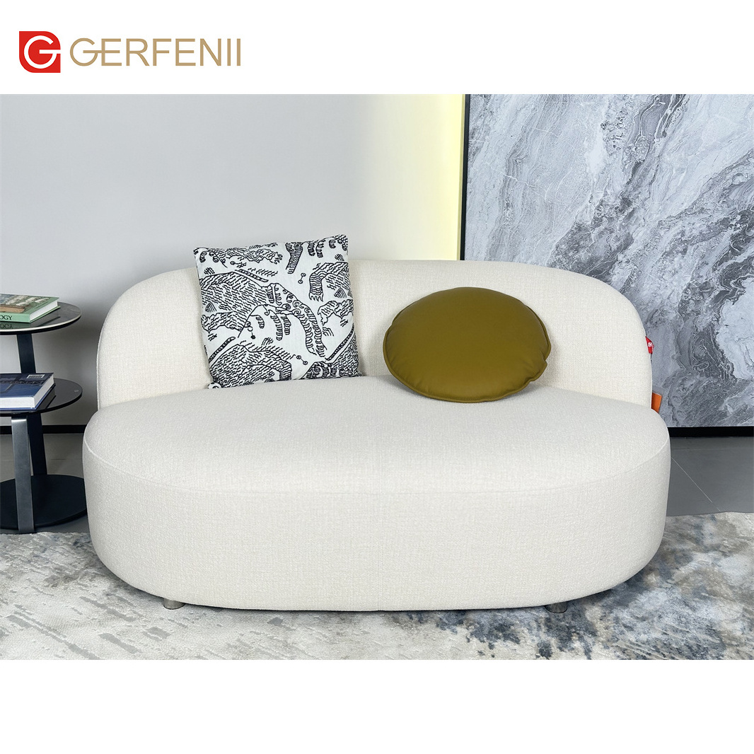 Elegant Italian Designer Furniture Irregular Modular Sofa Hotel Furniture Modern Fabric Single Floor Sofa