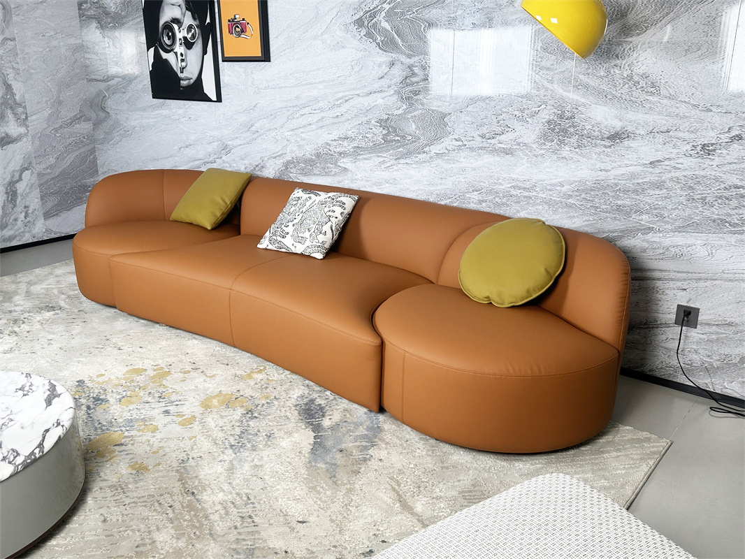 Elegant Italian Designer Furniture Irregular Modular Sofa Hotel Furniture Modern Fabric Single Floor Sofa