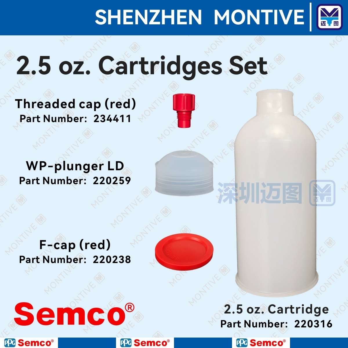 220316 Semco Original 2.5oz Cartridge is suitable for adhesive applications such as epoxy resin polyurethane