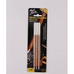 Mont Marte White Charcoal Pencil 3pce