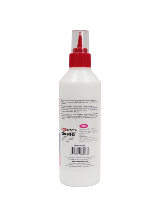 Mont Marte PVA Craft Glue Fine Tip 250g