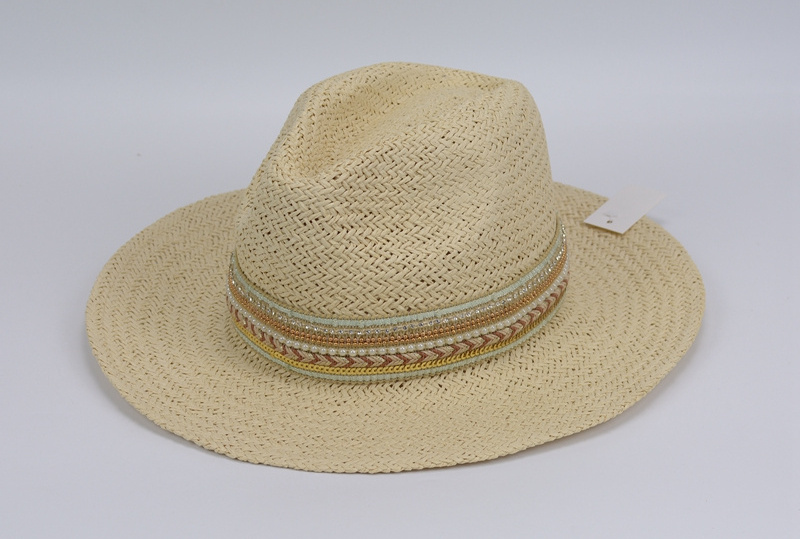 Custom summer straw fedora hat 2024 new style luxury fedora hats high quality mexico fedora hats