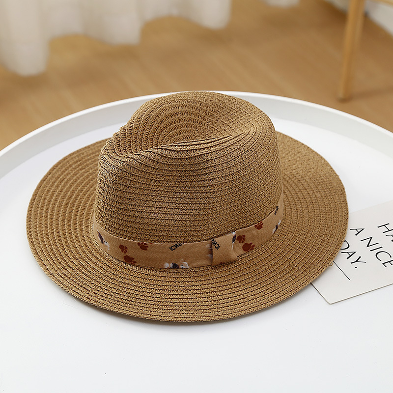 Wholesale Summer Sun Beach Elegant Straw Church Hats Straw Hat For Men Fedora Straw Hats