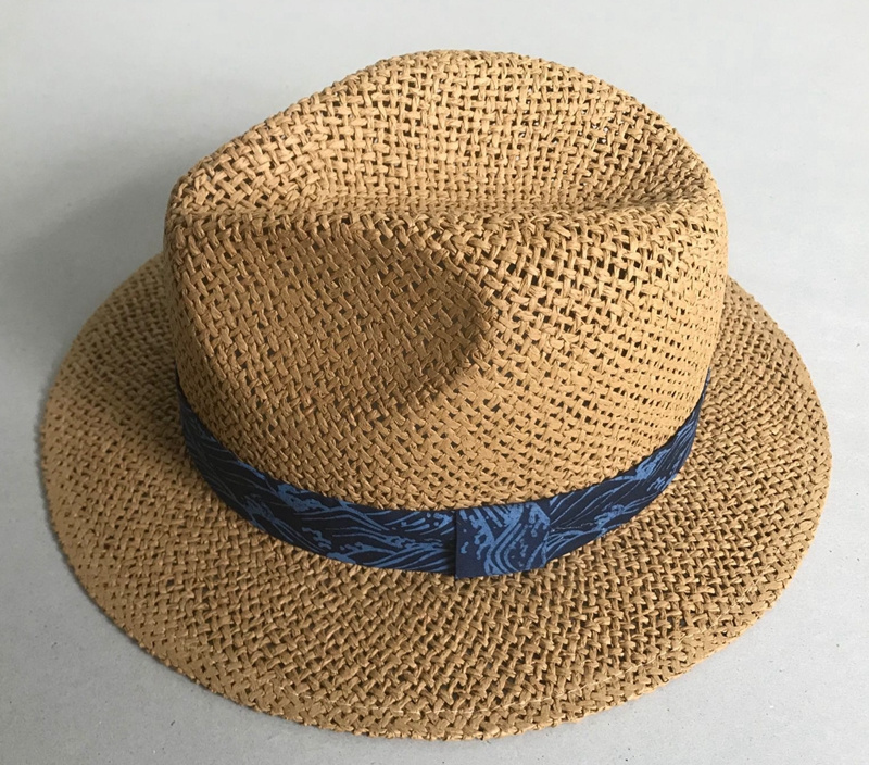 Custom summer straw fedora hat 2024 new style luxury fedora hats high quality mexico fedora hats