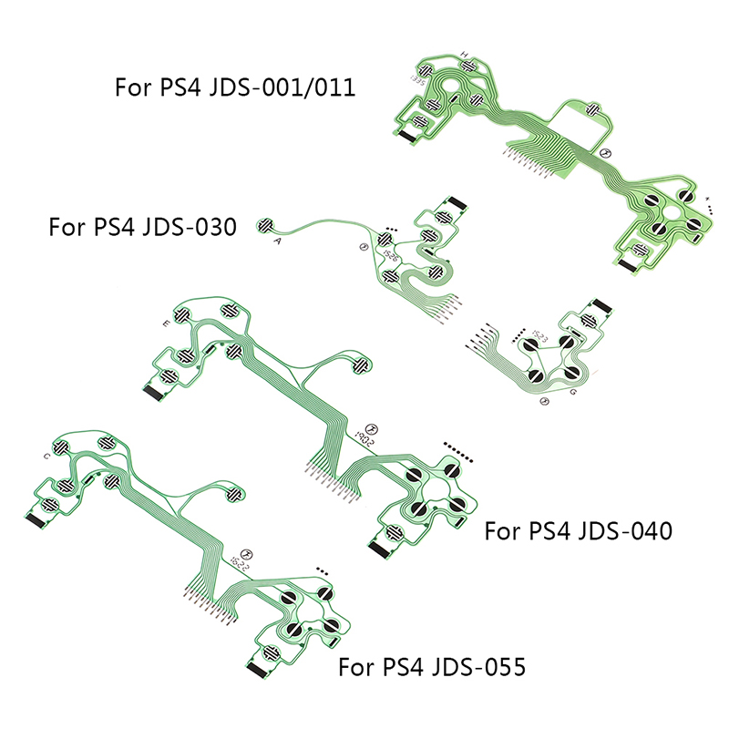 Replacement Buttons Ribbon Circuit Board for PS4 Dualshock 4 Pro Slim Controller Conductive Film Keypad Flex Cable PCB