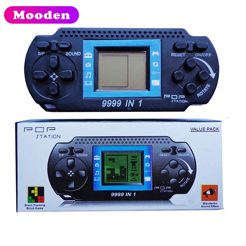 J ZC3050B Mini Retro Handheld Game Console 9999 in 1 Electronic Classic Brick Game Player Promotion Gift Toy