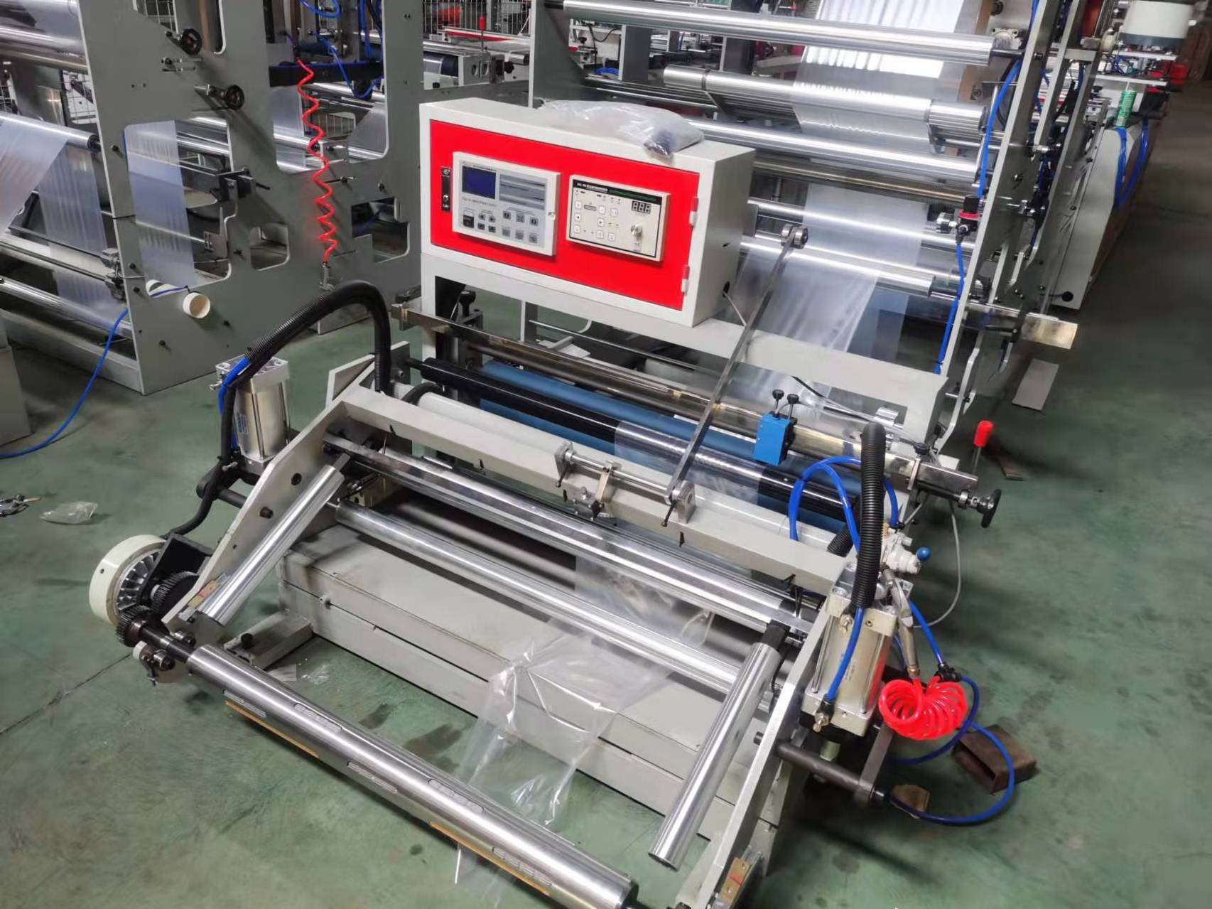 Automatic ZipLock Bag Production Line Zipper Poly Bag Machine LDPE Plastic Slider Zipper Freezer Bag Making Machine