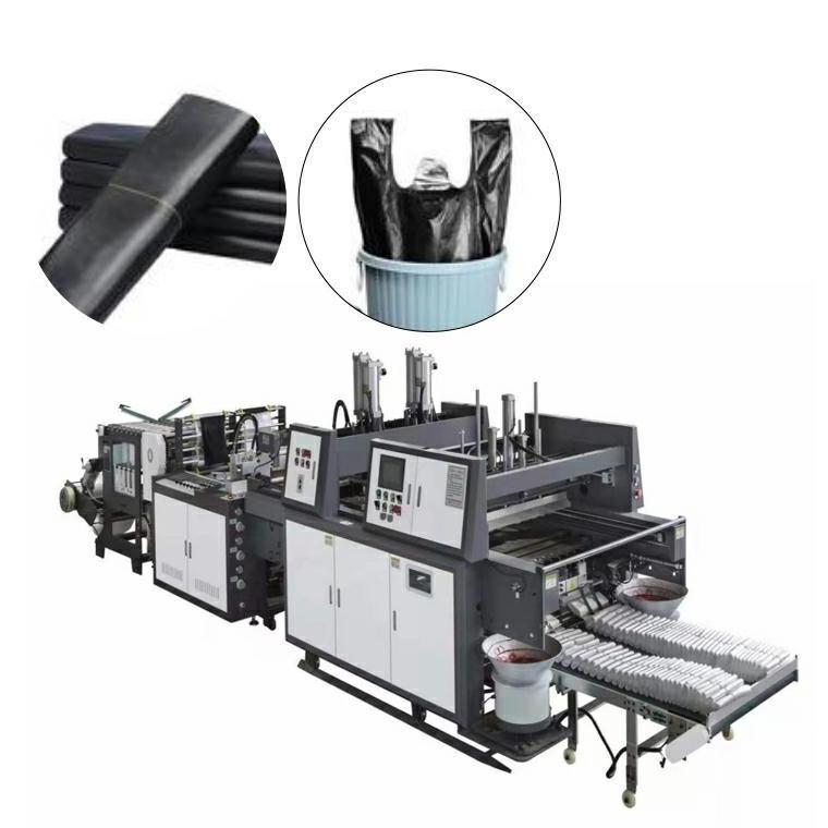 Model500*2 Factory Supply Lowest Price Automatic Feeder Bag Labeling HDPE LDPE Woven Bag Making Machine