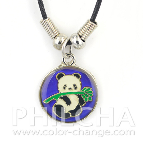 Fashion Children Jewelry Mood Necklace with Panda Pendant For Children