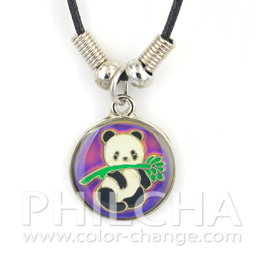 Fashion Children Jewelry Mood Necklace with Panda Pendant For Children