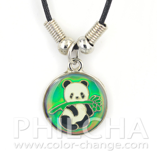 Fashion Children Jewelry Mood Necklace with Panda Pendant For Children