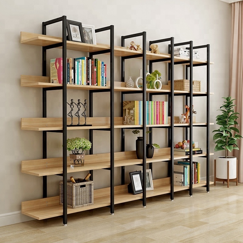 portable home furniture modern metal book shelf bookcase for adults