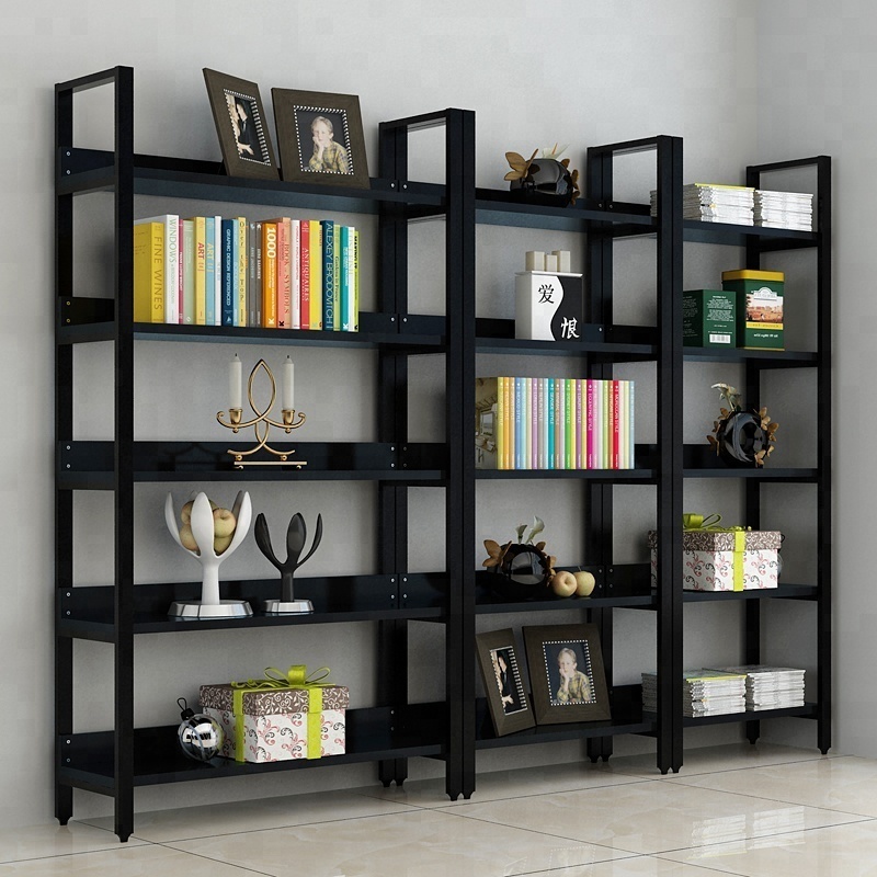 used contemporary wooden bookcase shelves for library furniture