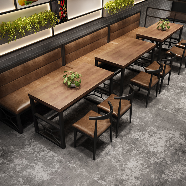 Barbecue coffee house sectional retro chair booths seating restaurant booths