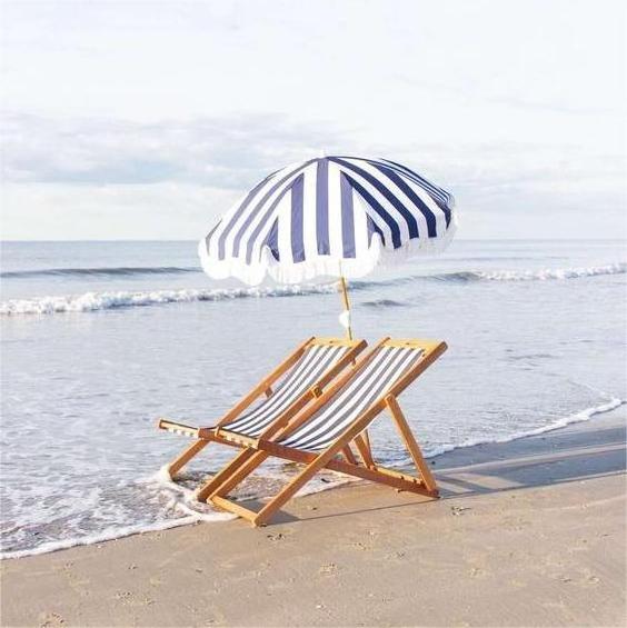 Wholesale Outdoor Portable Low Garden Adjustable Nylon Lounge Fabric Sea Umbrella Wood Fold Beach Chair