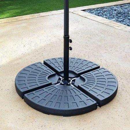 Patio Furniture Resin Marble Cast Iron Round Water Filled Beach Garden Sun Outdoor Plastic Umbrella Parasol Base with Wheels