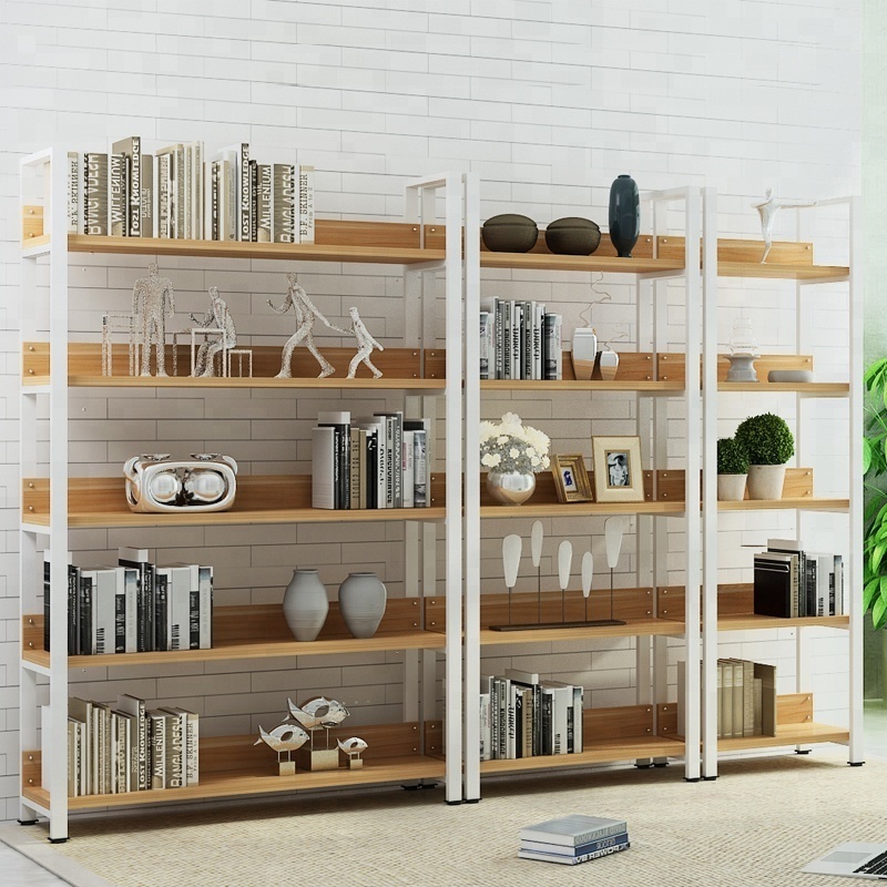 portable home furniture modern metal book shelf bookcase for adults