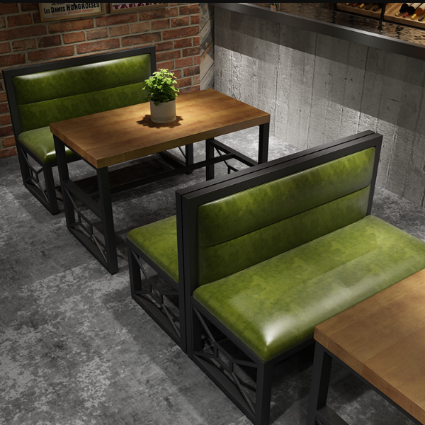 Barbecue coffee house sectional retro chair booths seating restaurant booths