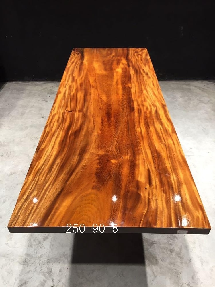 Restaurant & hotel supplies industrial modern style solid black walnut wood dining tables top