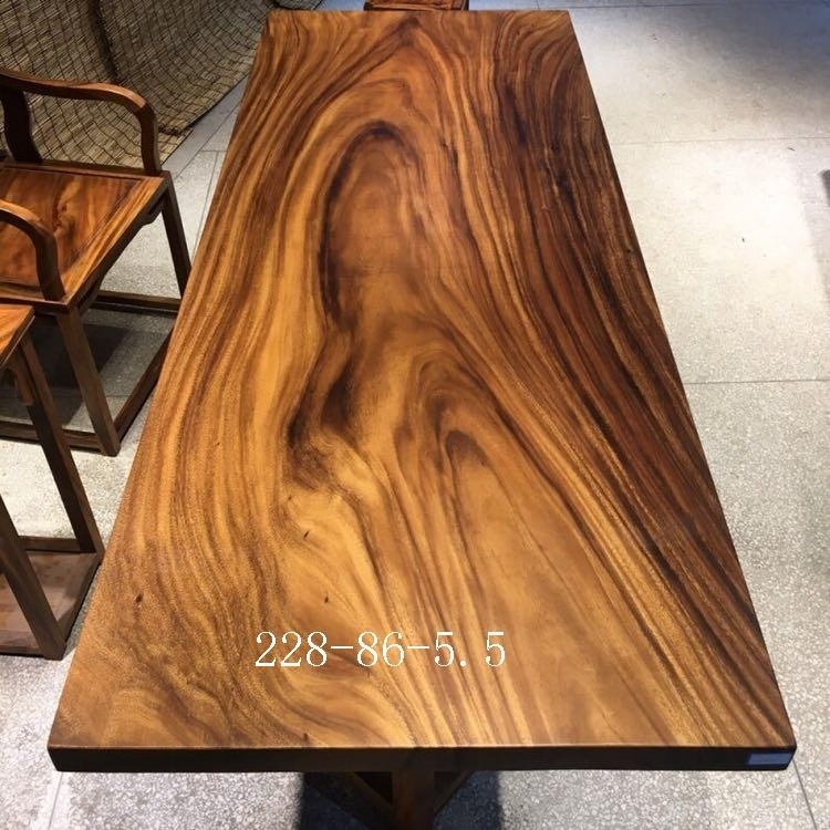 Restaurant & hotel supplies industrial modern style solid black walnut wood dining tables top