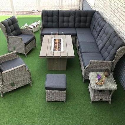 Hot Sell Modern Corner Nordic Home Lounge Rattan Circle Wicker Patio Sectional Outdoor Garden Sofa