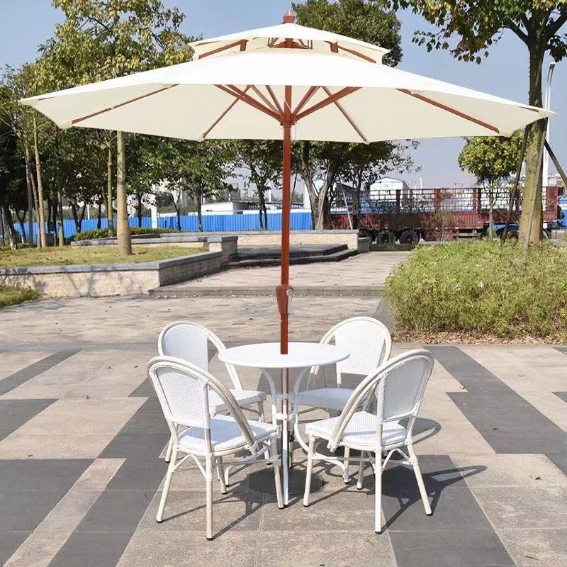 modern comfortable leisure outdoor furniture set high back patio rattan wicker dining garden chair