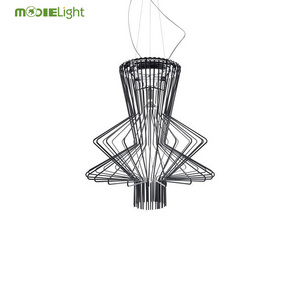 Allegretto Suspension Lamps Aluminum Alloy Linear Lantern Light Fixture Black Metal Basket Allegretto Pendant Lights