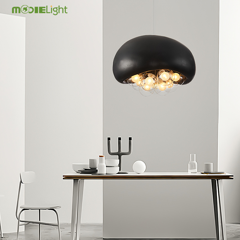 Khmara Bubbles Pendant Lamp Unique Modern Minimalist Black Light Fixtures Grey Art Deco Indoor Pendant Lights for Dining Room