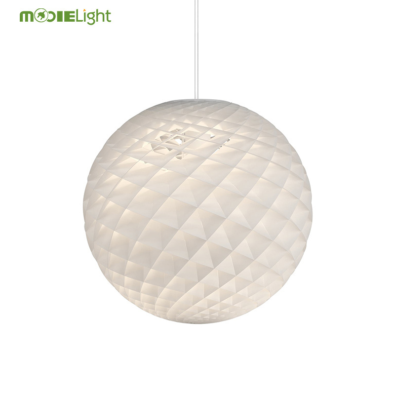 PVC Patera Pendant Lamp Modern Minimalist Linear White Globe Pendant Hanging Light Fixtures for Dining Room