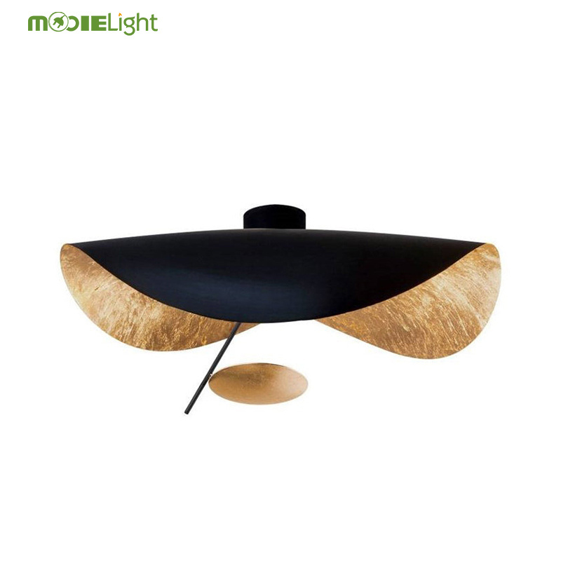 White Lederam Manta Ceiling Light Modern Minimalist Art Deco Black Bedroom LED Ceiling Light Fixtures for Dining Room