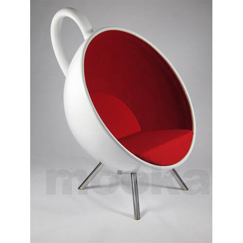 Coffee shop furniture fancy and modern teacup shaped cafe chair fiberglass coffee cup chair