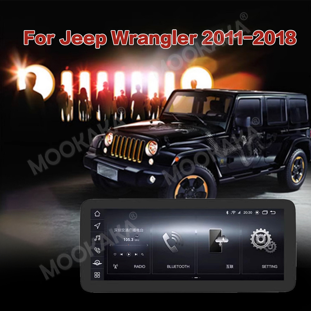 Car Radio For Jeep Wrangler 3 JK 2010 - 2018 digital cluster instrument Car Android System GPS Multimedia Player Carplay stereo