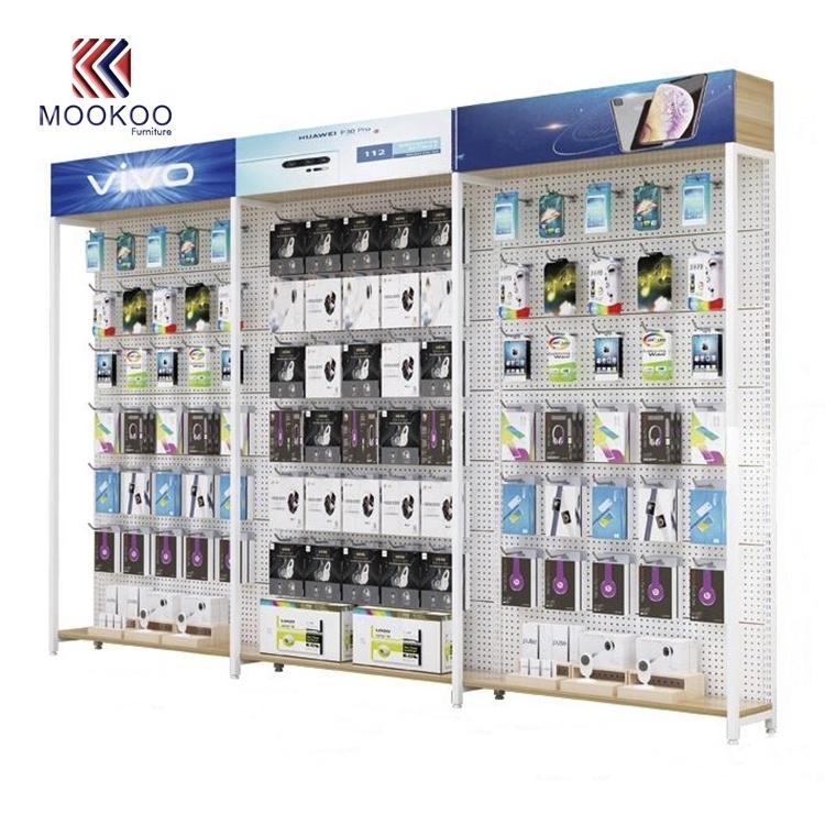 Retail Mobile Phone Accessories Display Shelf Digital Furniture Custom Cabinet For Sale