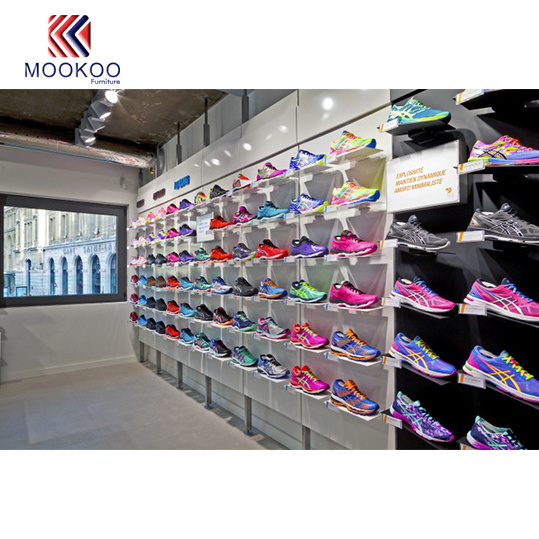 Customized Modern Sportswear Shop Interior Design Ideas Sport Cloth Display Stand Cloth Kiosk