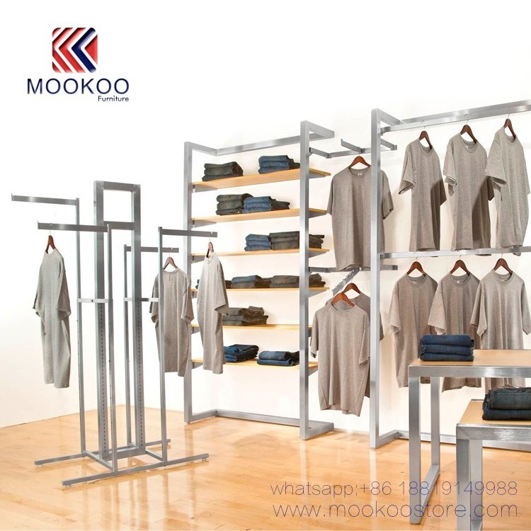 Retail Garment Display Table Clothing Store Display Rack