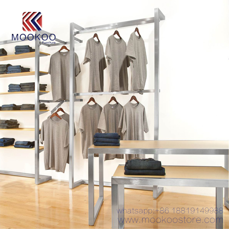 Retail Garment Display Table Clothing Store Display Rack