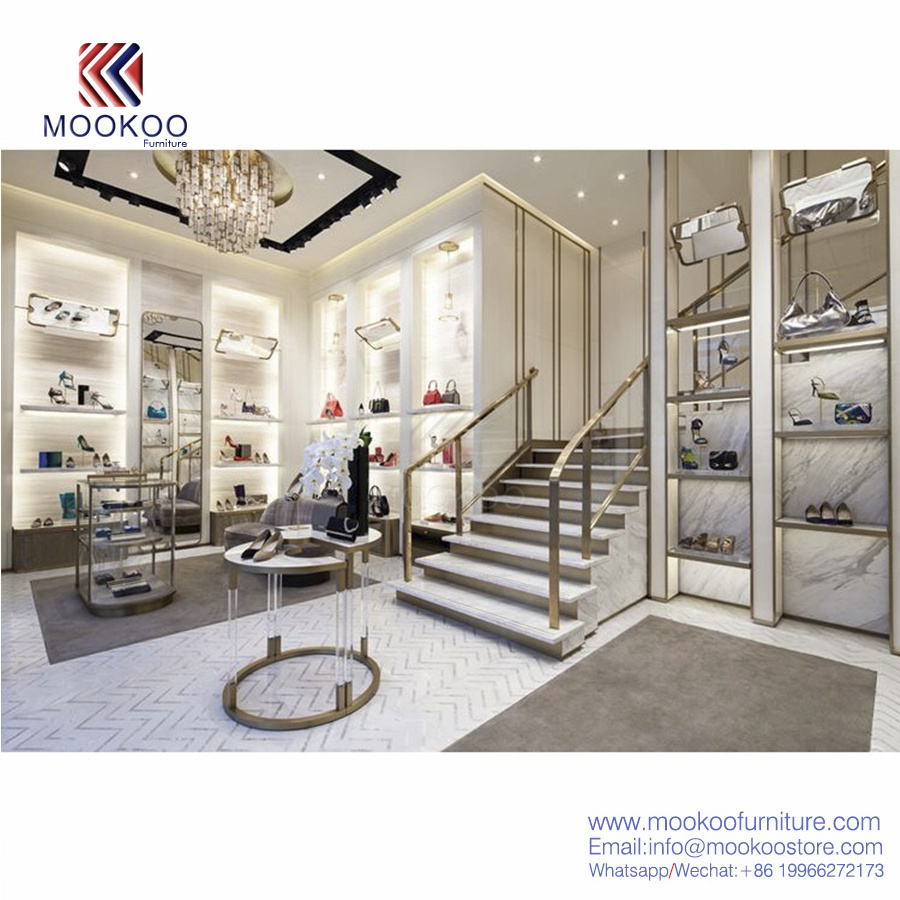 High End Luxury Shoes Display Ideas/Shop Furniture For Shoes Display/Ladies Store Shop Interior