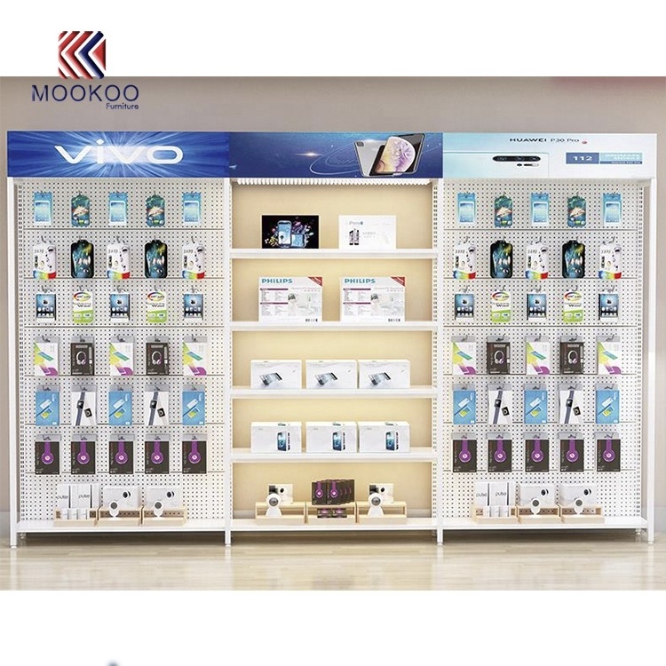 Retail Mobile Phone Accessories Display Shelf Digital Furniture Custom Cabinet For Sale